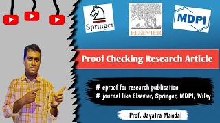 Proof check for Research Journal eproofing for Springer Elsevier MDPI Taylor amp Francis research [upl. by Airom310]