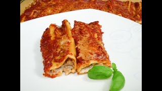 Cannelloni mit Hackfleischfüllung amp Tomatensauce [upl. by Alves]