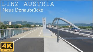 Linz Neue Donaubrücke Austria 4K UHD [upl. by Thier520]