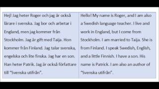 Svenska utifrån Text 1 Presentation [upl. by Mersey]