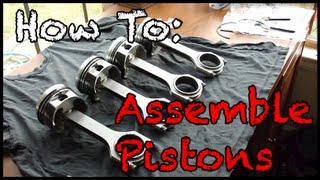 How to Assemble Pistons with Rods [upl. by Neehsas542]