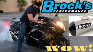 BEST MOTORCYCLE EXHAUST SOUND BROCK’S PERFORMANCE VS STOCK PIPES BEFORE AND AFTER LOUD BIKE SOUNDS [upl. by Odnalo]