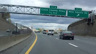 New York State Thruway Interstate 87 Exits 1 to 9 northbound [upl. by Emelin]