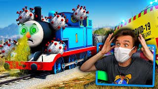 In GTA 5 Thomas the Tank Engine got CORONAVIRUS We gotta HELP HIM OMG [upl. by Rolan288]