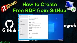 How to Create Free RDP from GitHub 2023  How to create own RDP [upl. by Soulier]