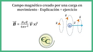 Clase 11Campo magnetico creado por una carga en movimientoejercicio [upl. by Jonathan]