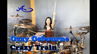 Ozzy Osbourne  Crazy train drum cover by Ami Kim52 [upl. by Arteid]