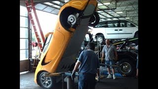 Cars falling off liftsgarage hoists 1 [upl. by Cohbath527]