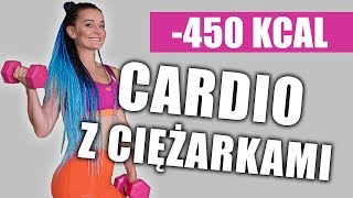 ODCHUDZAJĄCY TRENING Z HANTLAMI 🏋‍♀ CARDIO MODELUJĄCE SYLWETKĘ [upl. by Alleyne251]