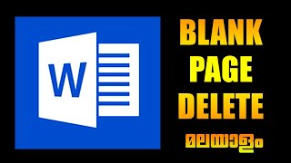 MS word blank page delete  Malayalam [upl. by Eiuqnimod]