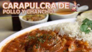 COCINA PERUANA FACIL  CARAPULCRA CON POLLO Y CHANCHO PERUANA  FACIL Y RAPIDO [upl. by Luhey]