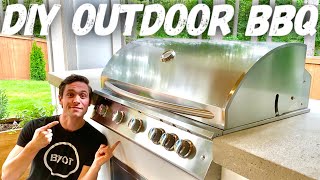 DIY BBQ GRILL STATION  How To Build An Outdoor Kitchen [upl. by Annecorinne]