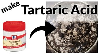 Tartaric Acid Preparation from Cream of Tartar [upl. by Nnayt820]