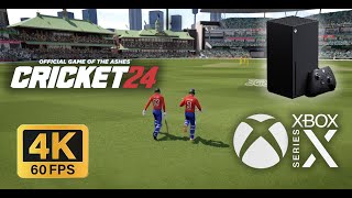 Cricket 24 on Xbox Series X I Gameplay I 4K60FPS [upl. by Nulubez]