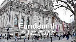 FUNDSMITH Annual Shareholders Meeting February 2024 [upl. by Adnana]