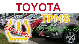 Toyota TPMS Issues EXPLAINED Try This BEFORE Spending Any Money [upl. by Oicor506]