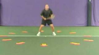 Tennis Tip Footwork Drill the Clock by Jez Green [upl. by Allemap]