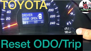 How to Reset Trip meter Toyota Camry [upl. by Nymrak]