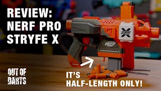 Nerf has finally gone pro‽  Stryfe X amp Accustrike halflength dart REVIEW [upl. by Blum]