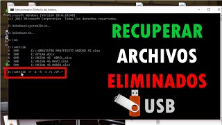 Recuperar Archivos Eliminados de la Memoria USB por Virus  Eliminar Virus USB Desde Cmd [upl. by Conias487]