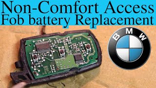 How to Replace BMW NonComfort Access Key Fob Battery E90 E92 E93 Remote [upl. by Parthen]