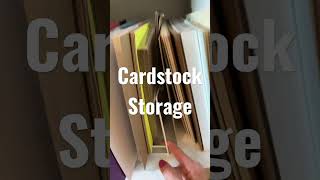 Storage Idea for Cardstock and Paper Pads [upl. by Odelinda]