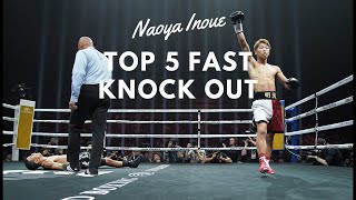 Top 5 Match Fastest Boxing Knockouts of Naoya Inoue 2019 [upl. by Mariam]