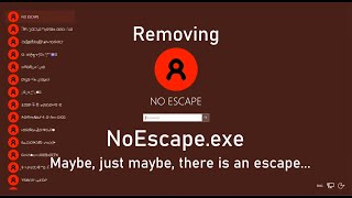 Removing NoEscapeexe  Boot Sector included [upl. by Yvette]