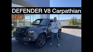 2023 Land Rover Defender 110 Carpathian Edition  review features walkaround [upl. by Anaib861]