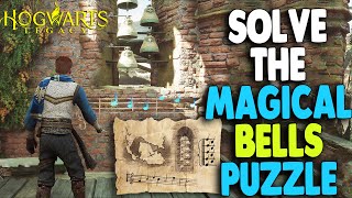 Hogwarts Legacy  How to Solve the Magical Bells Puzzle Solved By The Bell Quest [upl. by Arikehs]