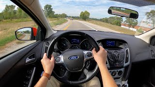 2012 Ford Focus SE Sedan  POV Test Drive Binaural Audio [upl. by Dohsar]