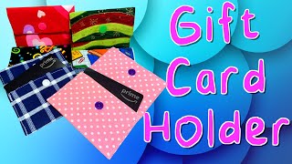 Fabric Gift Card Holder Tutorial  The Sewing Room Channel [upl. by Ackerman]