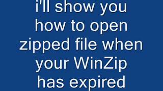 What to do when Winzip expired [upl. by Lothair]