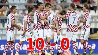 🇭🇷 Croatia 10  0 San Marino 🇸🇲  4 June 2016  All goals [upl. by Aiseneg]