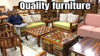 Best Wooden Furniture Designs for Small Spaces  Everlasting sheesham wood furniture at low price [upl. by Yffat]