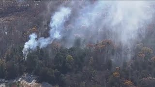 Neighbors recount seeing wildfire creeping toward their backyards in Hainesport [upl. by Ayarahs]