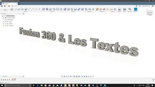 Fusion 360  Les textes  Abstrakt3D [upl. by Rusell335]