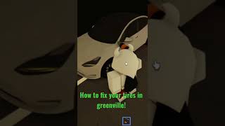 How to fix your tires in Greenville Roblox [upl. by Earaj774]