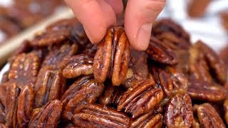 Candied Pecans Recipe Video [upl. by Latashia]