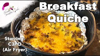 How to Make a Low Carb Quiche in an Air Fryer [upl. by Imhsar827]