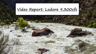 Video Report Lodore at 9300 cfs [upl. by Idnyl]