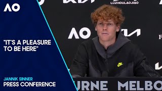 Jannik Sinner Press Conference  Australian Open 2024 Fourth Round [upl. by Ecirtac]