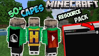 Custom Capes MCPE 50 capes Resource Pack For free [upl. by Etnoel]