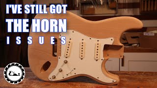 Stratocaster build Episode 17 body finish sanding [upl. by Hnahym]