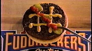 Fuddruckers  quotWho Makes The Worlds Greatest Hamburgerquot Commercial  1990 [upl. by Hotchkiss]