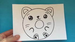 DISEGNI FACILI MA BELLI  Come disegno un gattino  Easy drawing [upl. by Valentine]