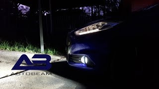 Autobeam LED Fog lights Install Fiesta ST MK7 75 [upl. by Torres248]