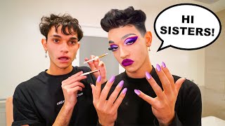 Transforming My Twin Brother into James Charles [upl. by Joyann]