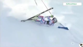 Alexis Pinturault Crash Beaver Creek [upl. by Harmon]