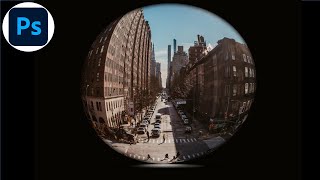 how to create a fisheye lens effect in photoshop [upl. by Ailaht]